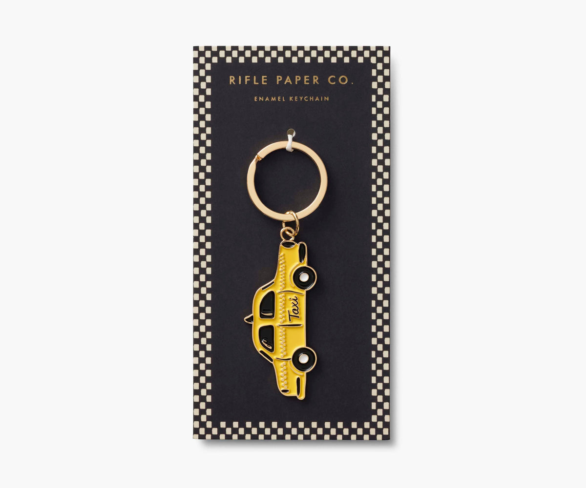 Enamel Keychain - Taxi