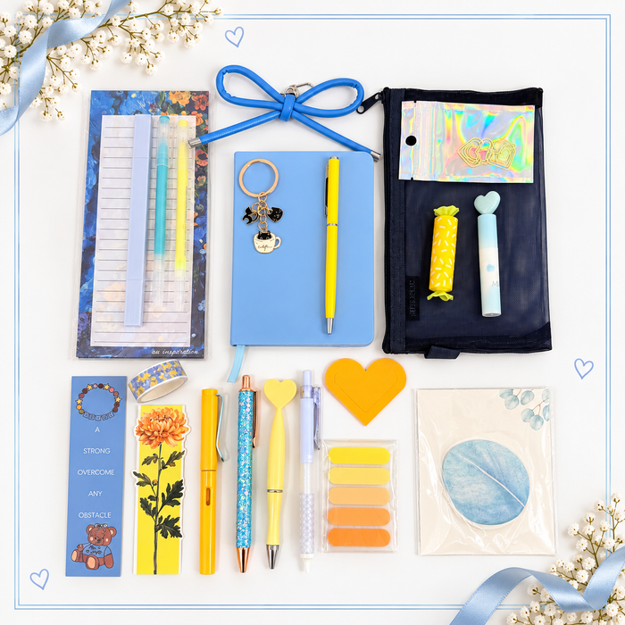 Blue & Yellow Stationery Set