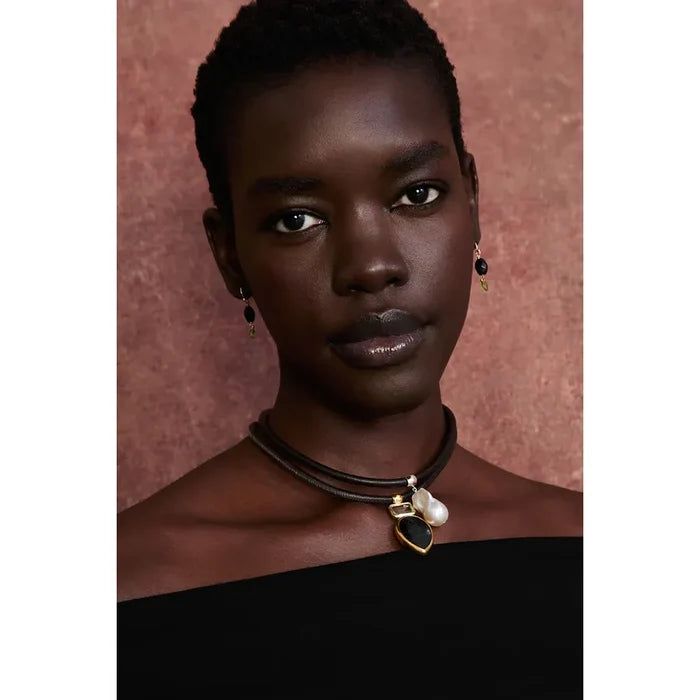 Chan Luu Jelly Bean Earrings Black Tourmaline