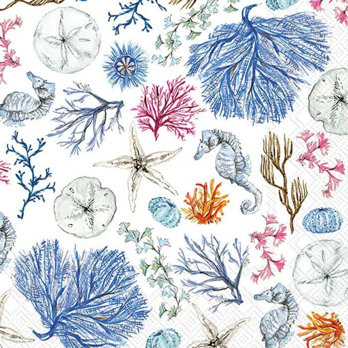 Coastal Blue Cocktail Napkins