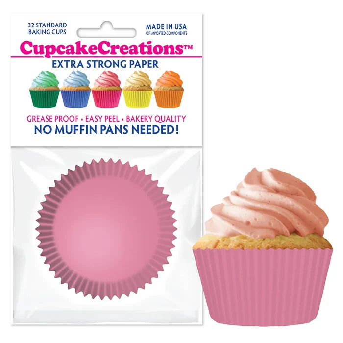 Cupcake Creations Light Pink Baking Cups