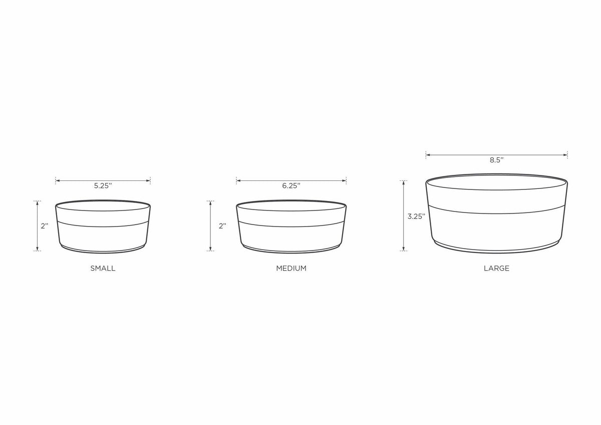 Park Life Designs - Grey Water Pet Bowl