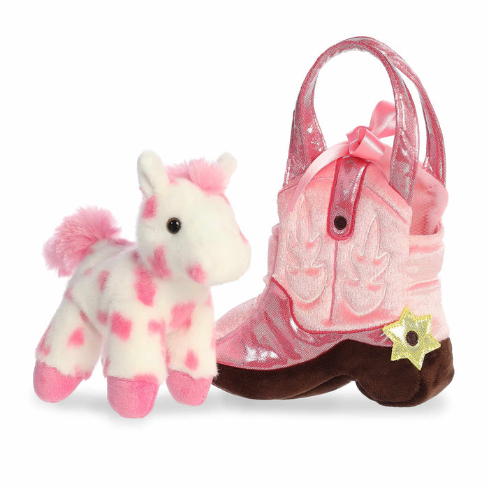 Fancy Pals Toy Pet Carrier - Giddyup Boot Pink
