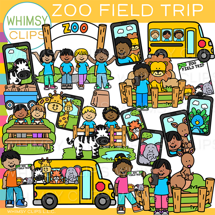 Fun Zoo Clip Art Bundle
