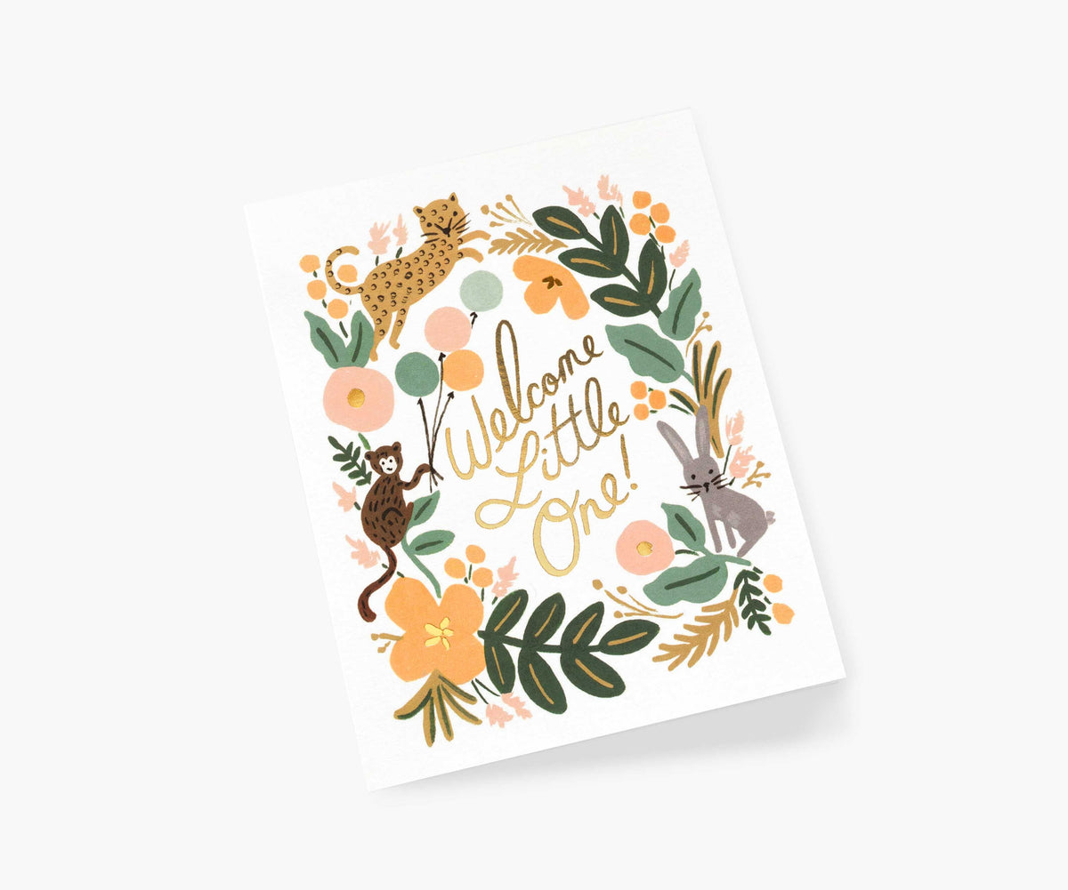 Menagerie Baby Card - Single Card