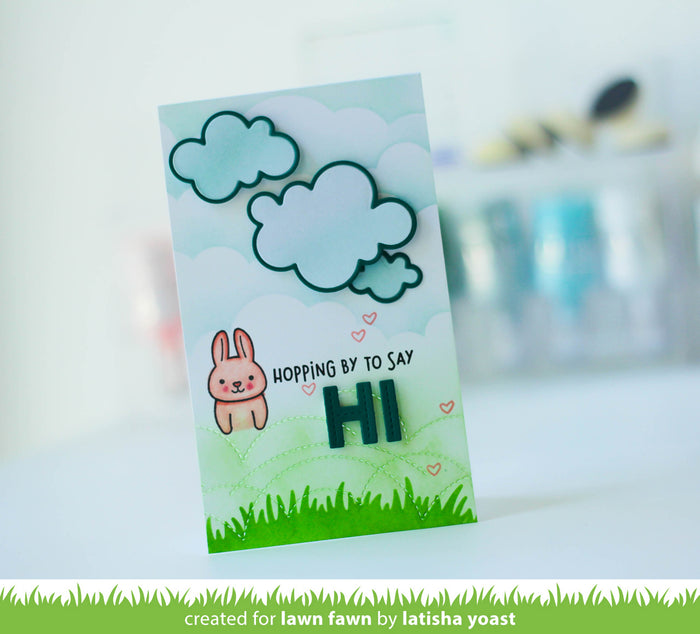 grassy hillside stencils
