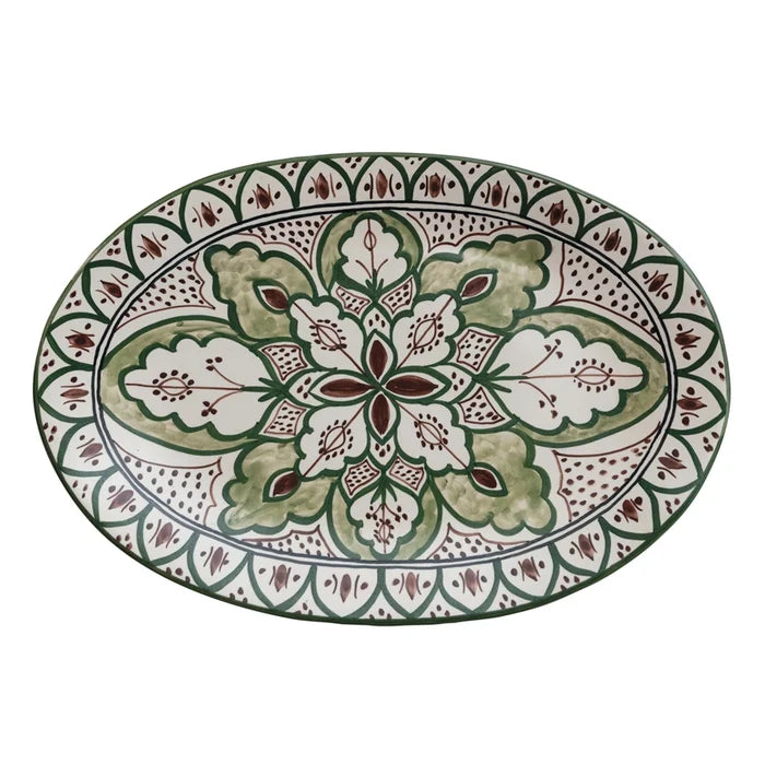 Hand Painted Stoneware Platter