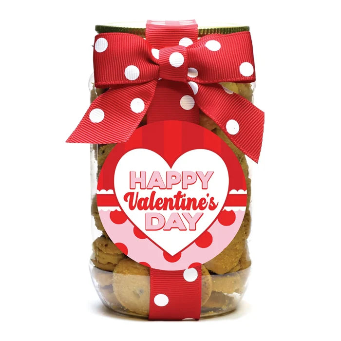 Happy Valentine's Day cookies - Pint Jar