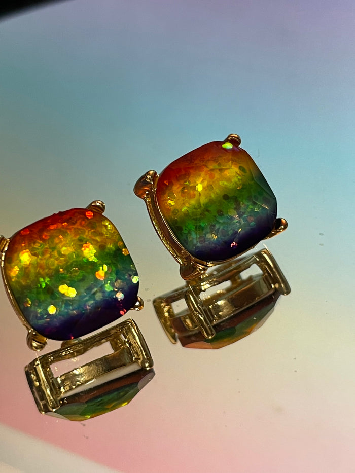 Rainbow Party Hour Stud Earrings