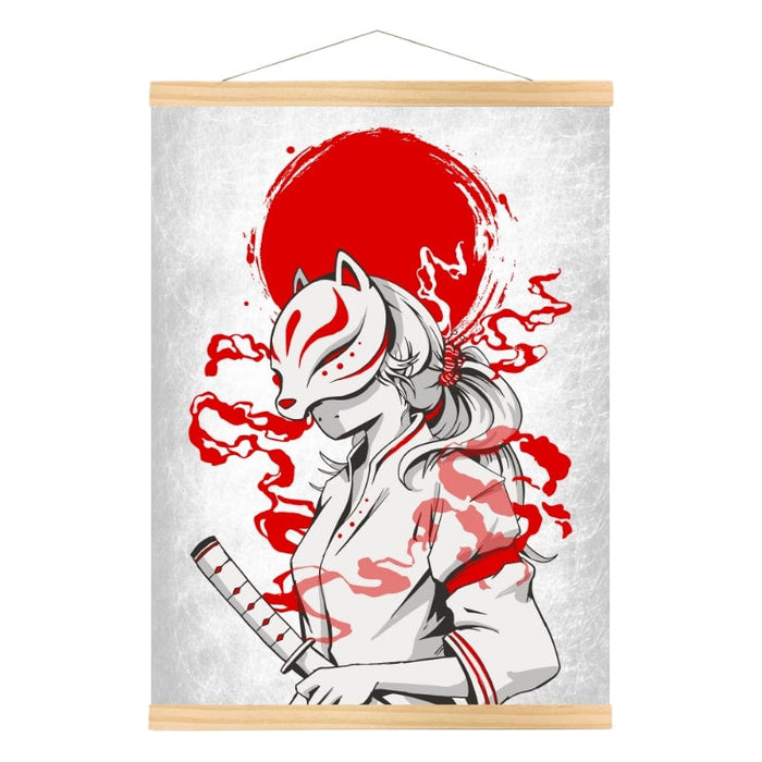 Japanese Poster - Samurai Kitsune A3