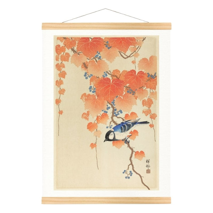 Japanese Print - Blue Tit A3