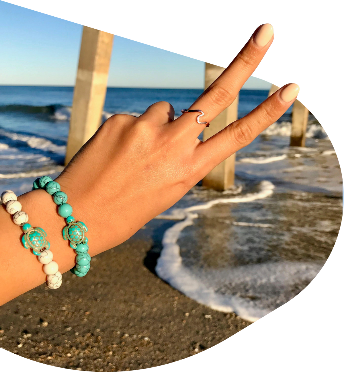 FAHLO - SEA TURTLE TRACKING BRACELET | CORAL REEF PINK