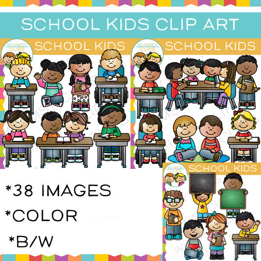 School Kids Clip Art
