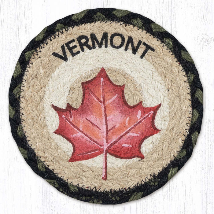 LC-116 Vermont Maple Leaf Large Coaster