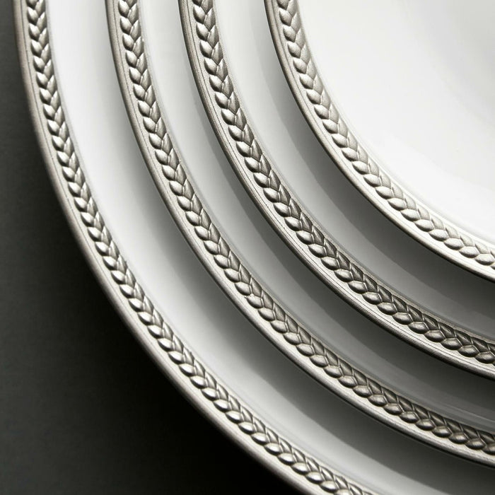 L'Objet Soie Tressée Platinum Dinner Plate - RSVP Style