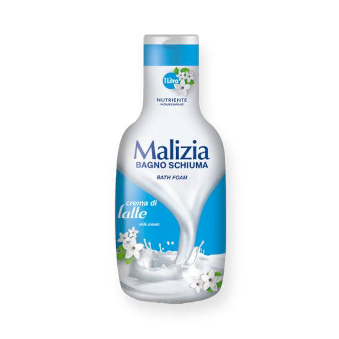 Malizia Milk Cream Body Wash & Bubble Bath, 1 L