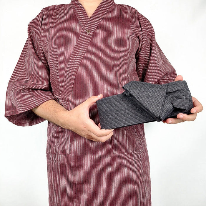 Men’s Japanese Obi Style Belt - Aki One Size