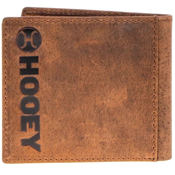 "Ranger" Tan w/ Embroidered Accents Bifold Hooey Wallet