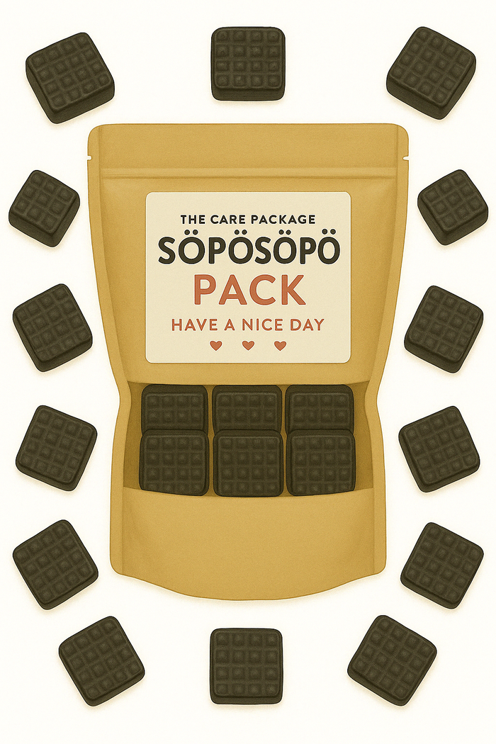 SÖPÖSÖPÖ Scandinavian Treat Pack - Halva Salmiakkiruutu – 150g SÖPÖSÖPÖ pack