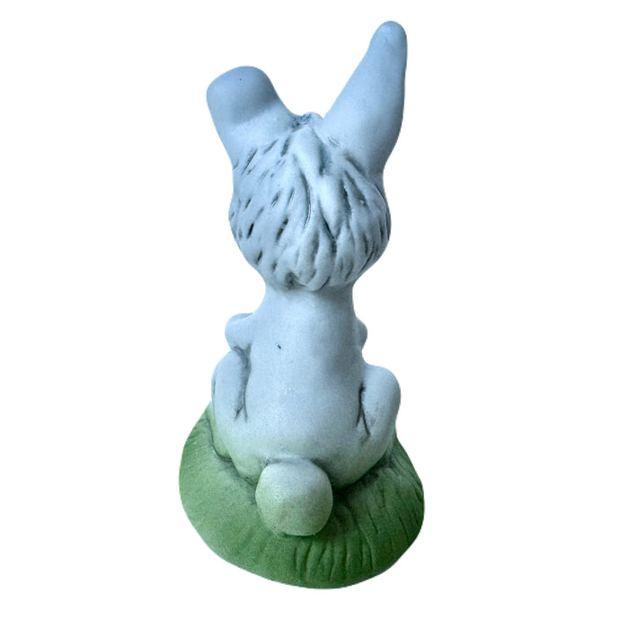 Vintage Suzy’s Zoo Easter Bunny Rabbit with Easter Eggs 3.5" Collectible Figurine Statue by Suzy Spafford Enesco 1979