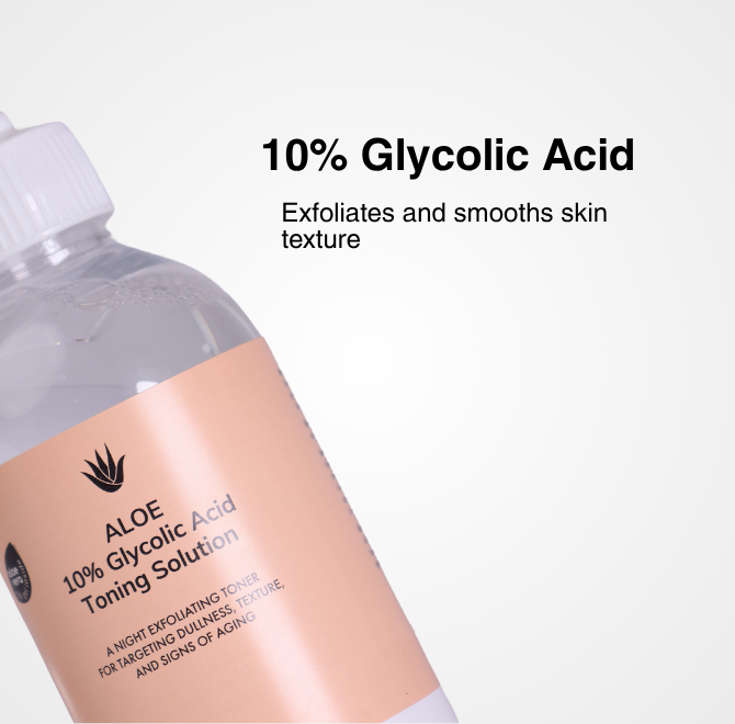 10% GLYCOLIC ACID TONING SOLUTION - The ALOELAB