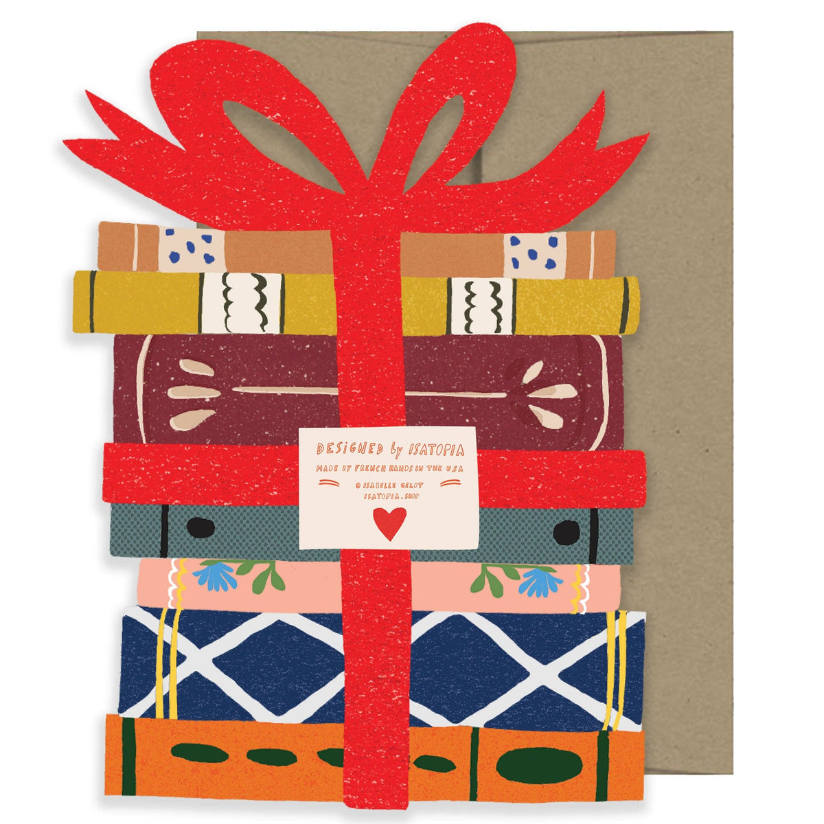 Book Lovers - Die Cut Card