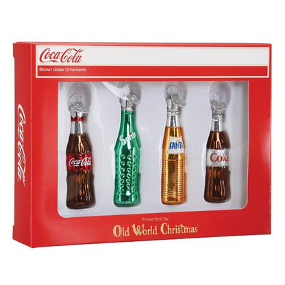 Coca-Cola® Mini Beverage Ornament Set