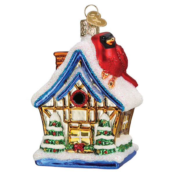 Cardinal Birdhouse Ornament