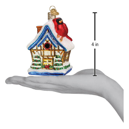 Cardinal Birdhouse Ornament