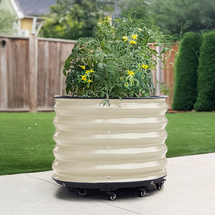 17" Tall Rolling Planter