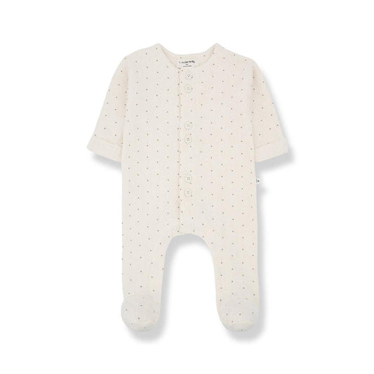 1+ In The Family Adrien Jumpsuit w/feet - Beige