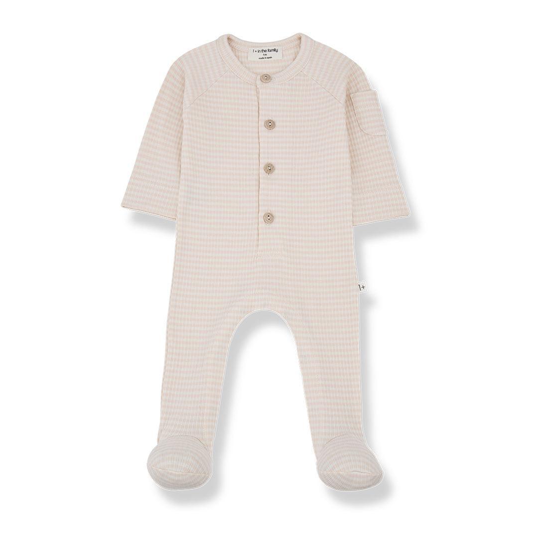 1+ in the family Guim Jumpsuit With Feet - Nude