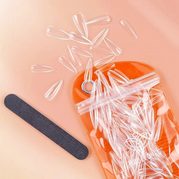 200Pcs Clear Stiletto Full Cover Nail Tips Nail Tip MODELONES #