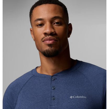 COLUMBIA - THISTLETOWN HILLS RAGLAN HENLEY | Dark Mountain Heather