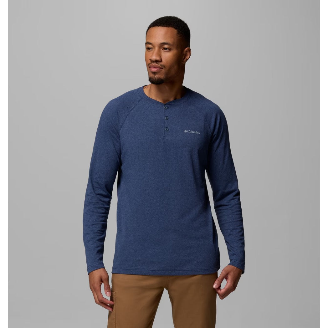 COLUMBIA - THISTLETOWN HILLS RAGLAN HENLEY | Dark Mountain Heather