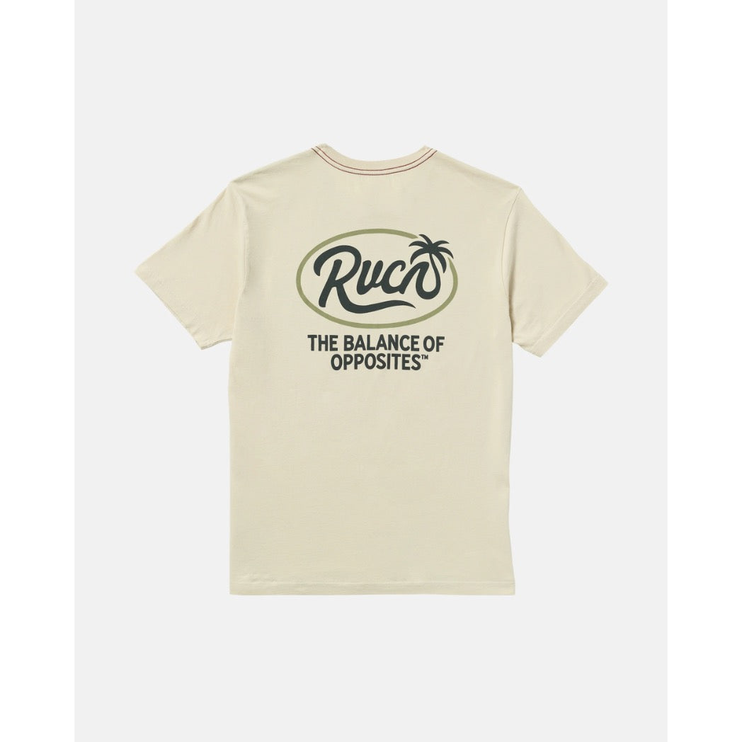 RVCA - FROND SCRIPT T-SHIRT | CERAMIC