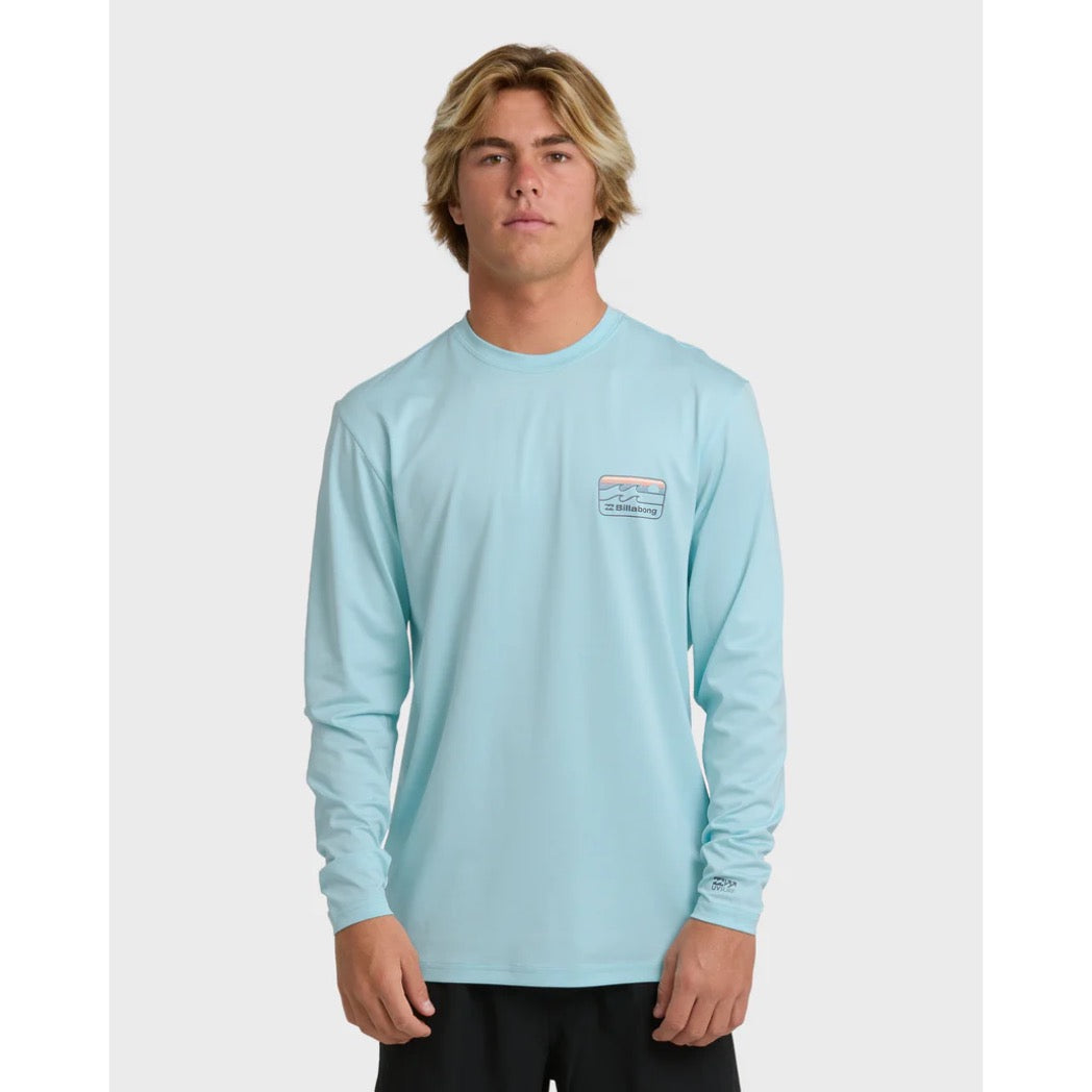 BILLABONG - RUNNER LOOSE FIT LS SURF SHIRT | Blue Heather