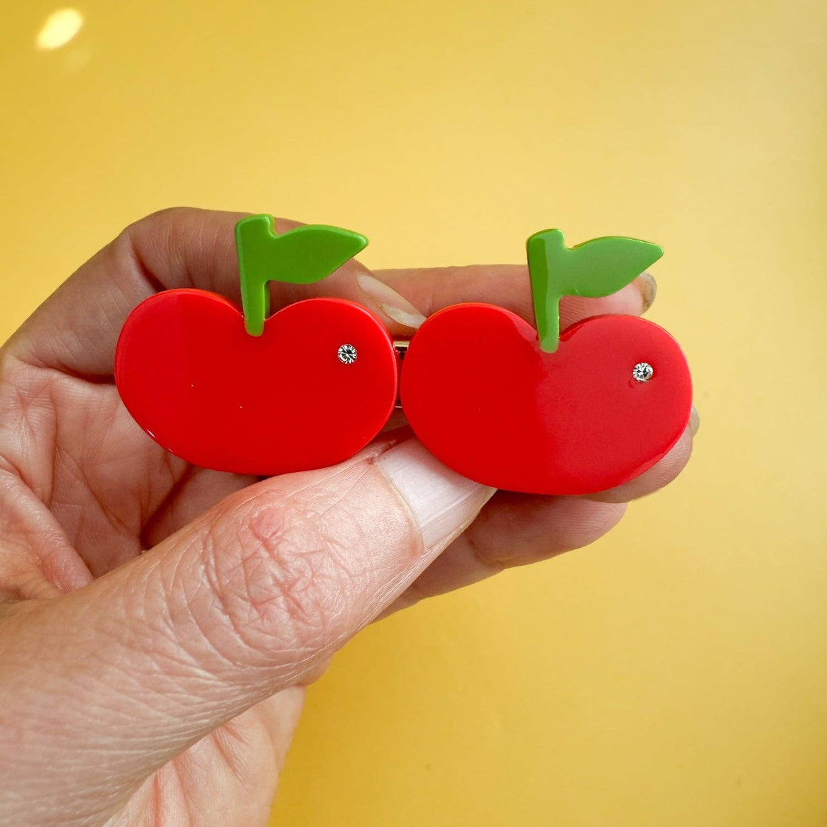 Apples Alligator Hair Clip