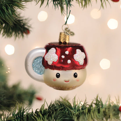 Mushroom Coffee Ornament