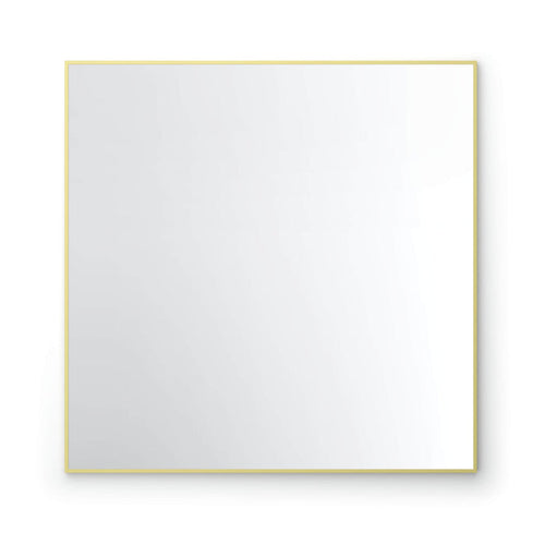 36" x 36" Shatterproof Wall Mount Metal Frame Mirror - FM1-3636