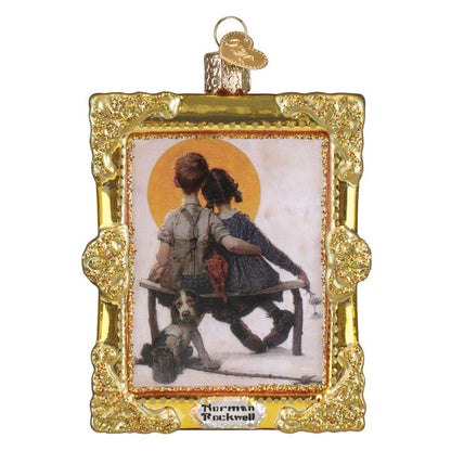 Norman Rockwell Boy & Girl Ornament