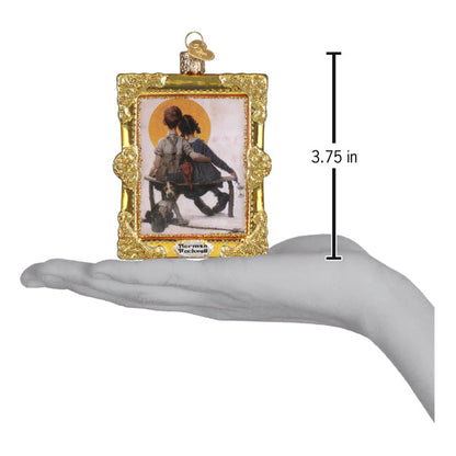 Norman Rockwell Boy & Girl Ornament