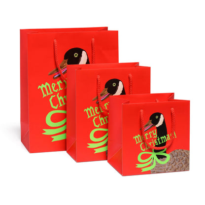 Christmas Goose gift bags -small