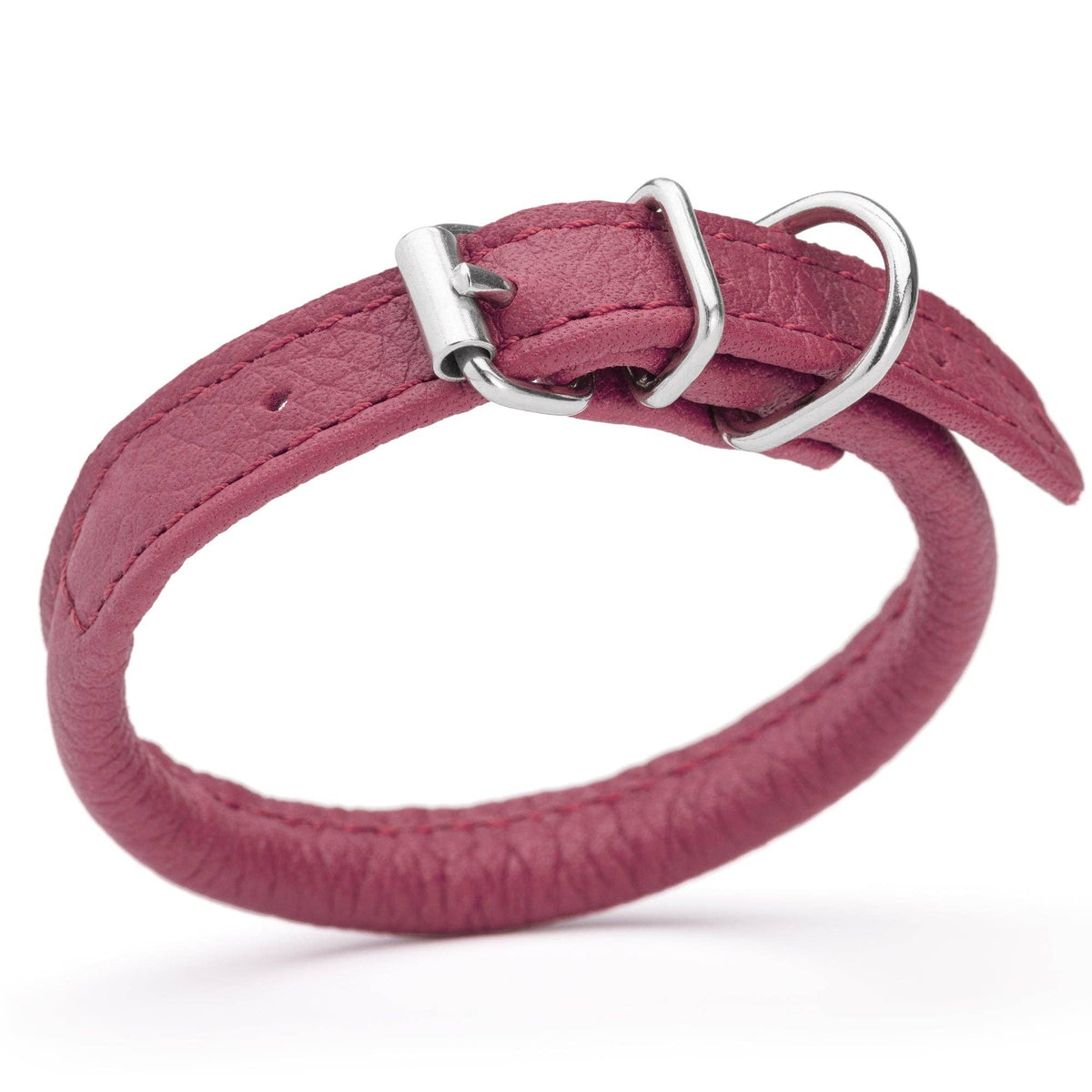 Dogline - Soft Leather Round Collar