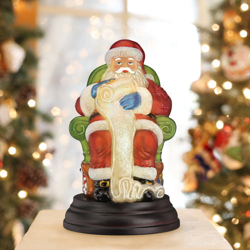 Santa Checking His List Light