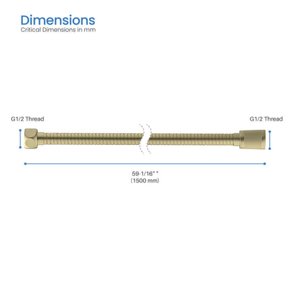 60" Stainless Steel Braided Shower Hose - SH60