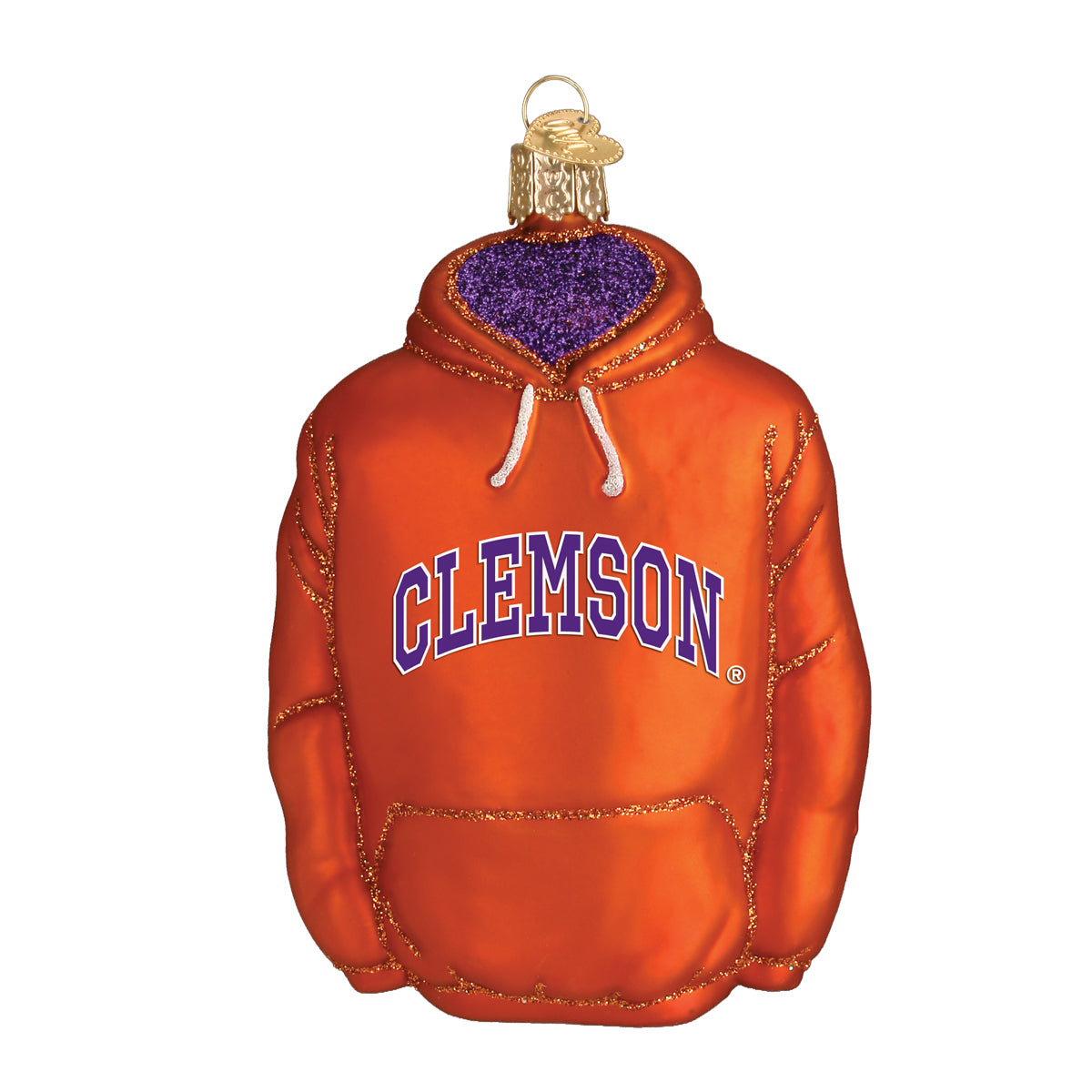 Clemson Hoodie Ornament