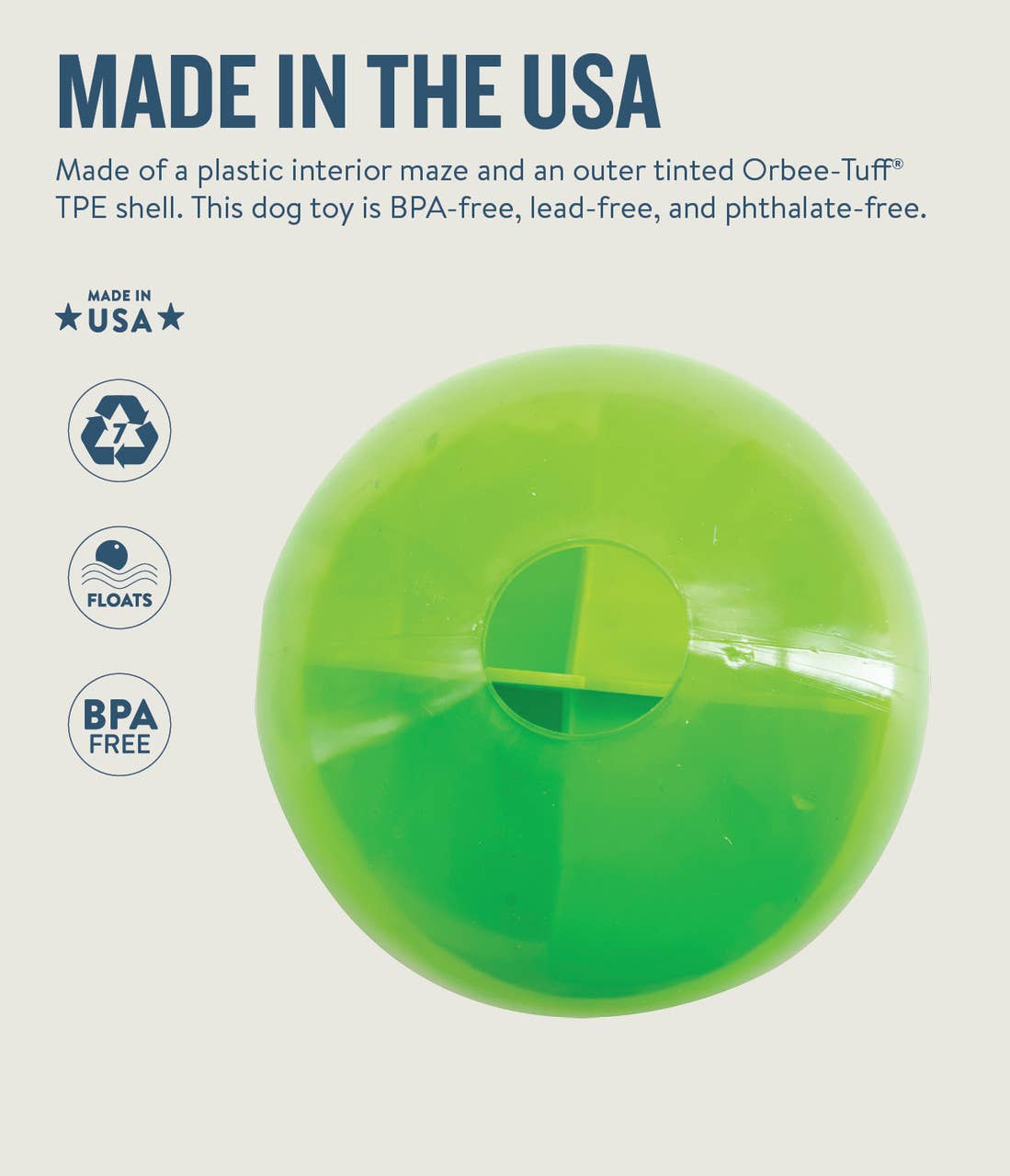 Planet Dog Orbee-Tuff Mazee Interactive Puzzle Dog Toy Green