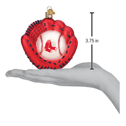 Red Sox Baseball Mitt Ornament