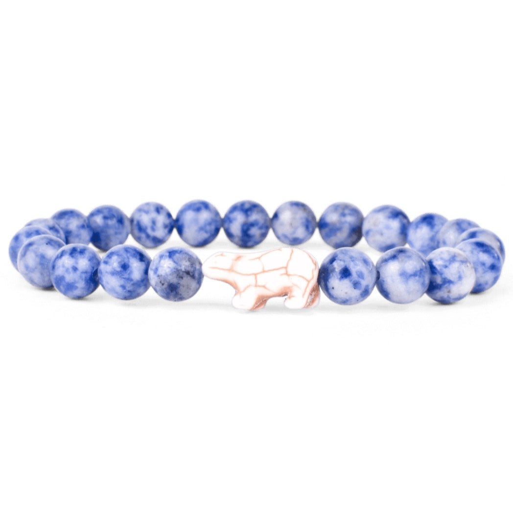 FAHLO - POLAR BEAR TRACKING BRACELET | IGLOO BLUE